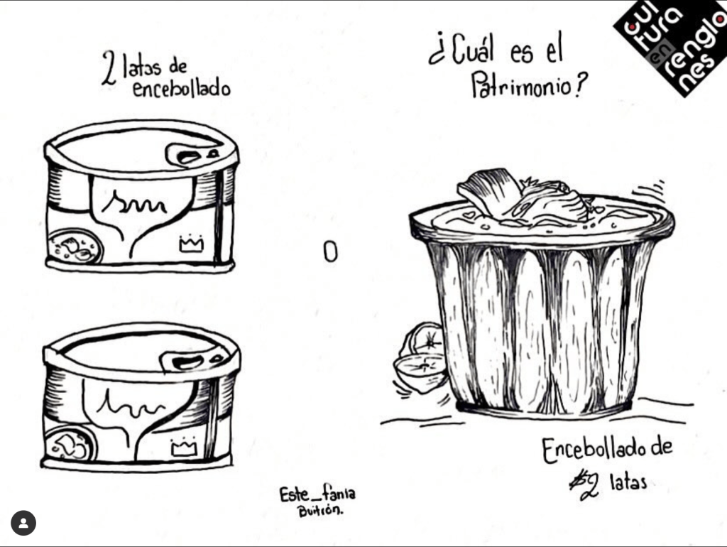 Encebollado enlatado ¿cuál es el patrimonio?